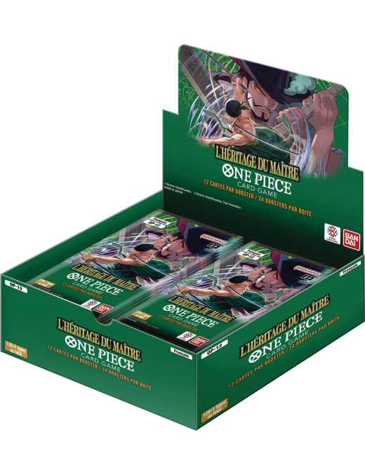 One Piece L'héritage du maître OP-12 Boite de 24 Boosters FR Bandai Display OP12