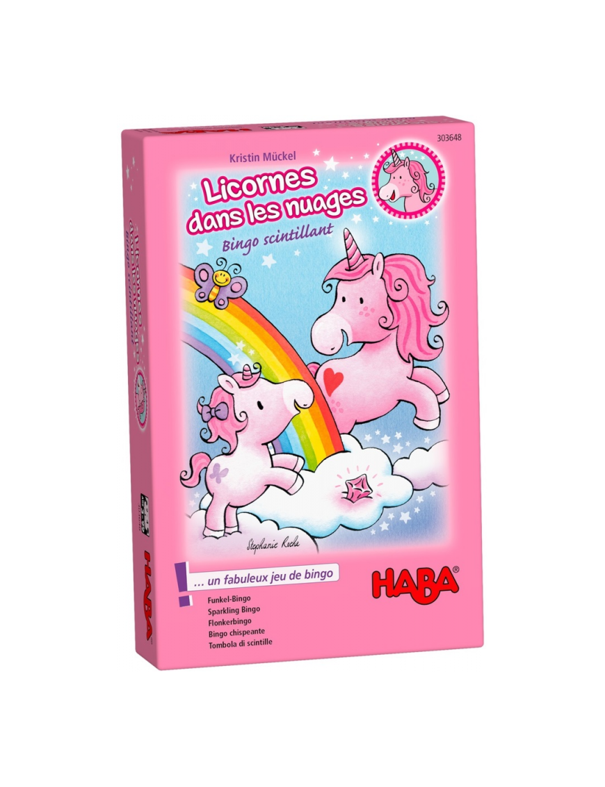 Licornes dans les Nuages - Bingo Scintillant FR haba