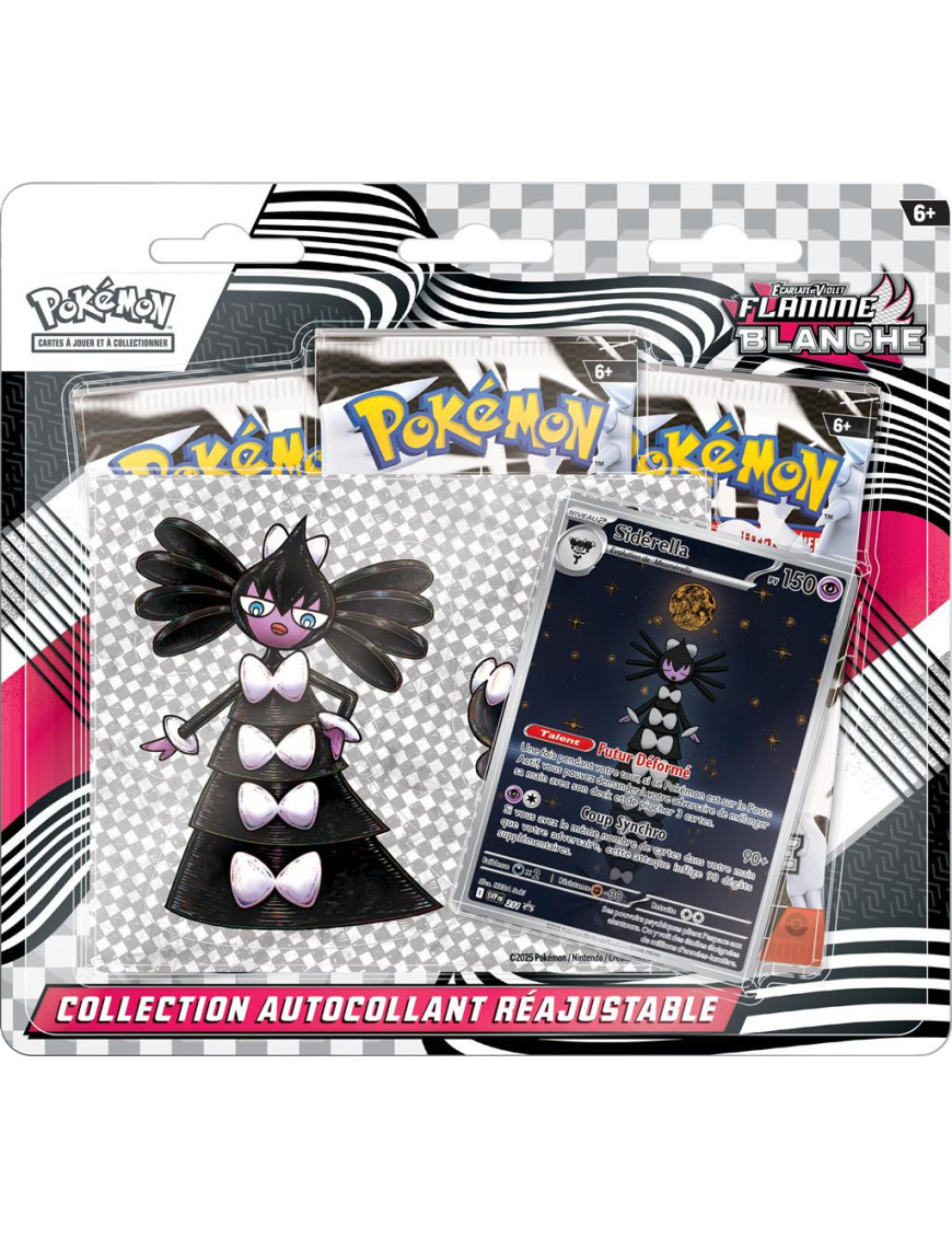 Pokemon Flamme Blanc : Écarlate et Violet pack 3 Boosters EV10.5 FR