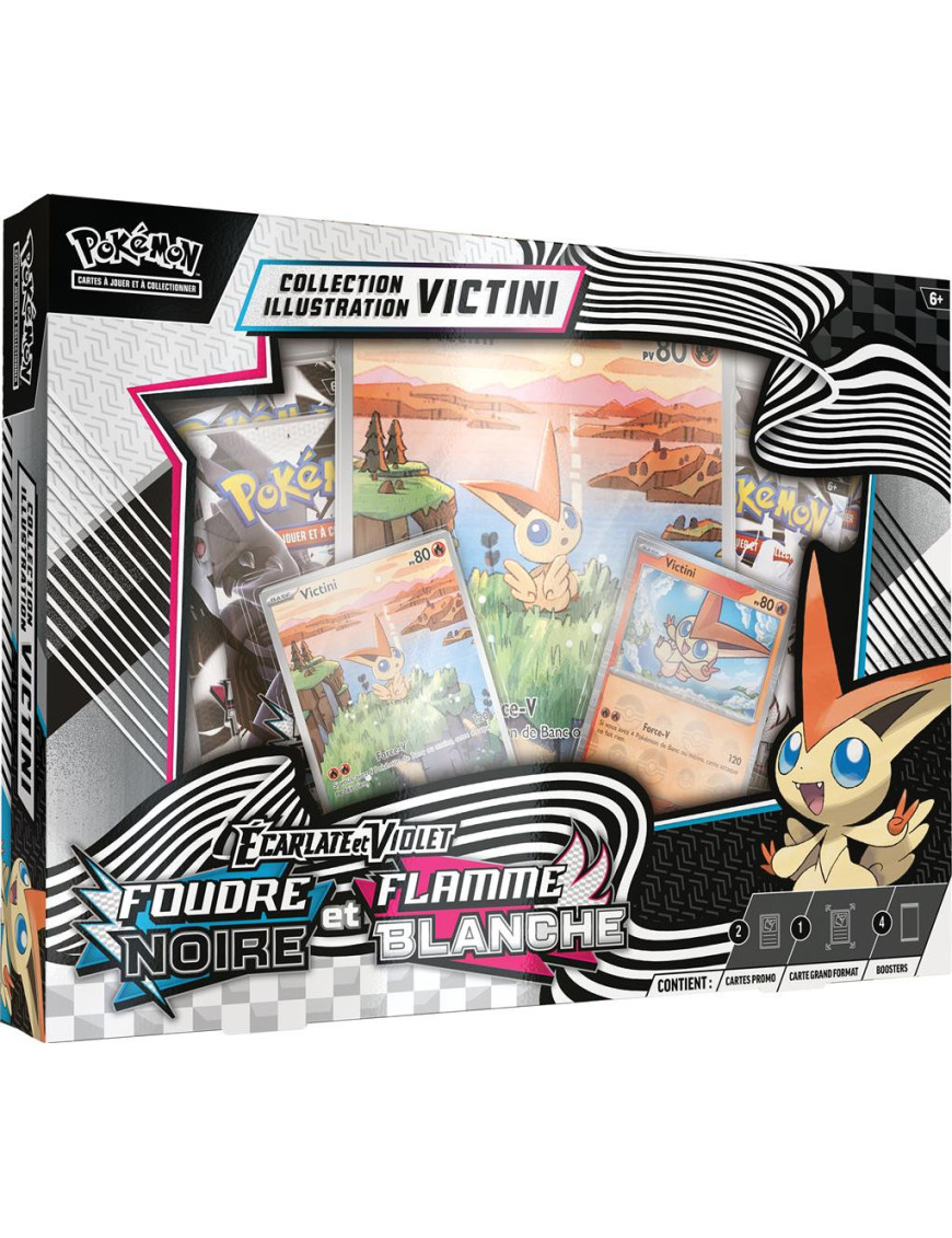 Pokemon Foudre Noire et Flamme Blanche  : Écarlate et Violet Coffret Victini FR