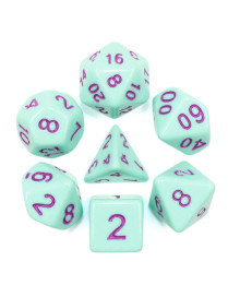 Lot de 7 dés Rose menthe FR Epic Forge