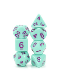 Lot de 7 dés Rose menthe FR Epic Forge