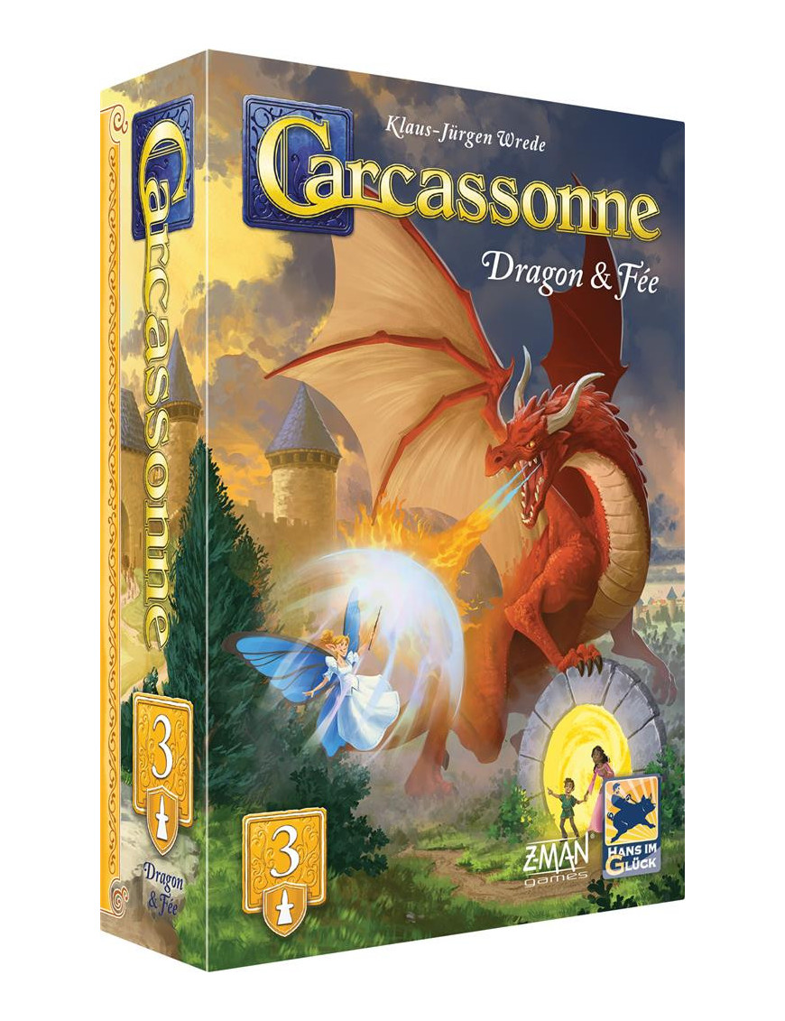 Carcassonne Ext N°3 Dragon & Fée FR Z-man Games 2025