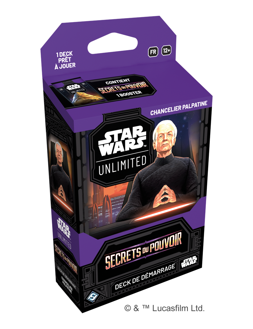 Star Wars Unlimited Secrets Du Pouvoir Deck Chancelier Palpatine FR FFG