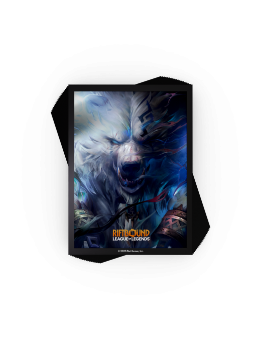 Sleeves Riftbound : League of Legends TCG 100 Protege cartes Standard Volibear