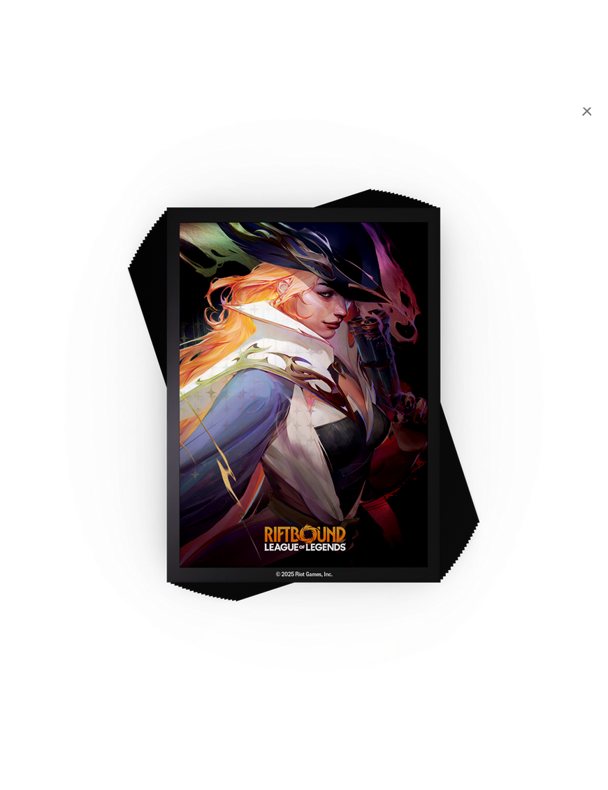 Sleeves Riftbound : League of Legends TCG 100 Protege cartes Standard Miss Fortune