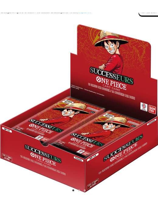 One Piece Successeurs OP-13 Boite de 24 Boosters FR Bandai Display OP13
