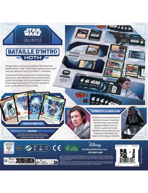 Star Wars Unlimited Bataille D'Intro Hoth FR FFG