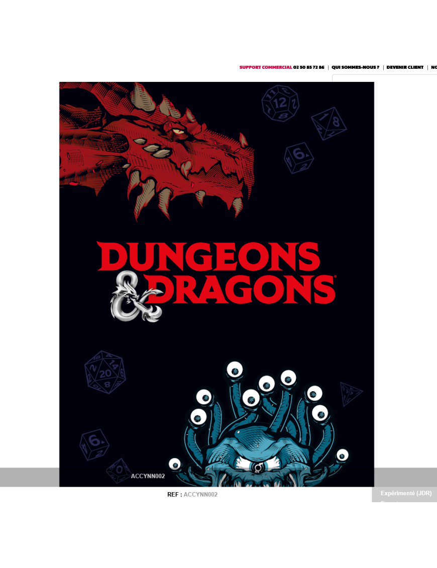 Calendrier de lavent officiel Dungeons & Dragons FR Ultrapro