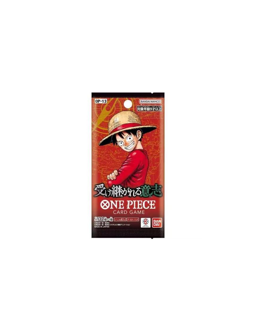 One Piece Carrying on His Will OP-13 Boosters de 6 cartes Japonais Bandai OP13