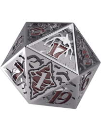 Dés 20 Metal Stranger Things Hellfire Club Gamegenic D20