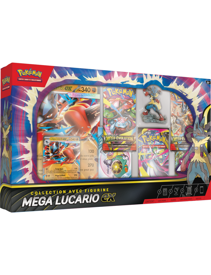 Pokemon Coffret premium Figurine Mega Lucario Ex FR