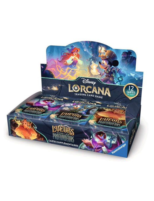 Lorcana Disney Lueurs dans les Profondeurs Boite de 24 Boosters FR Chapitre 10 Display