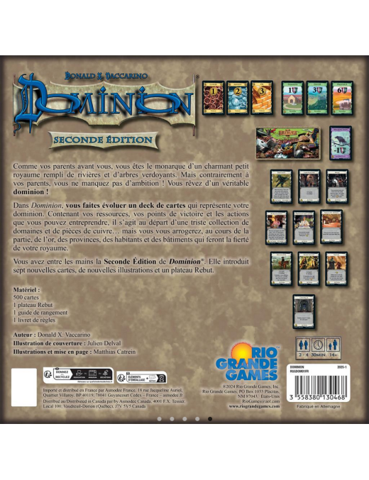 Dominion Seconde Edition FR Rio Grande Games