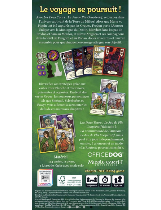 Les deux Tours : Jeu de Plis Coopératif FR OfficeDog