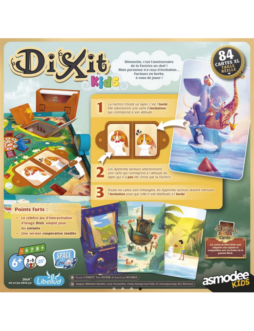 Dixit Kids FR Asmodee Kids Space Cow