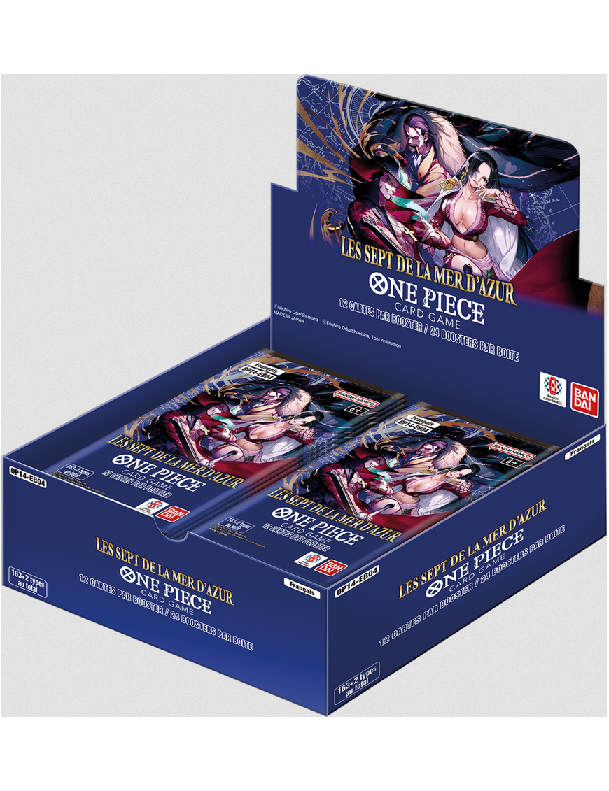 One Piece Les sept de la mer d'azur OP-14 Boite de 24 Boosters FR Bandai Display OP14