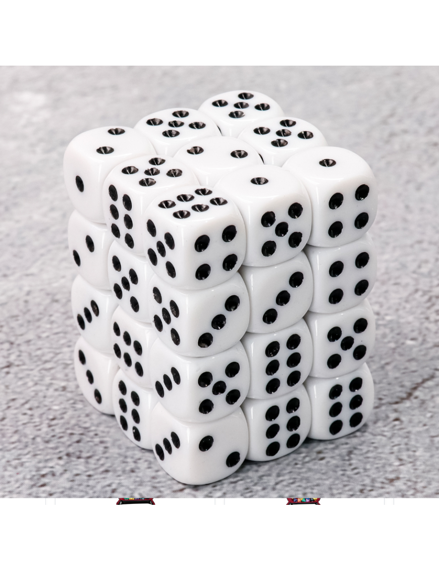 Set de 36 D6 Blanc Epic Forge