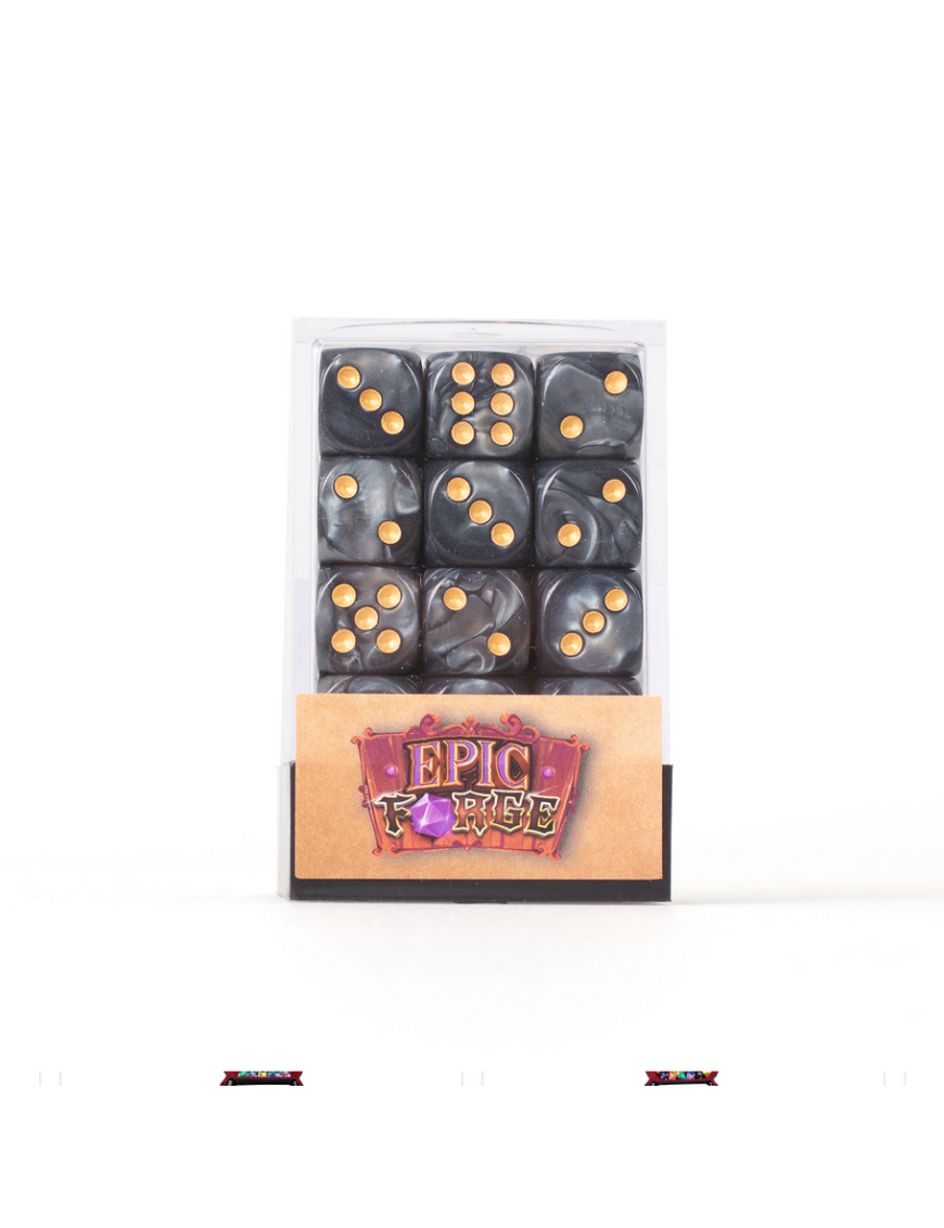 Set de 36 D6 Noir Epic Forge