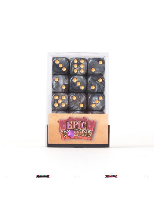 Set de 36 D6 Noir Epic Forge