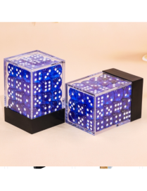 Set de 36 D6 Bleu Transparent Epic Forge