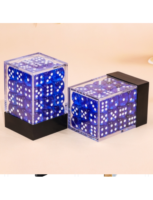 Set de 36 D6 Bleu Transparent Epic Forge