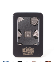 Set de 7 dés Métal Hammer Silver 16mm