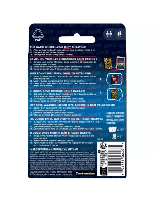 Uno Liar's FR Mattel