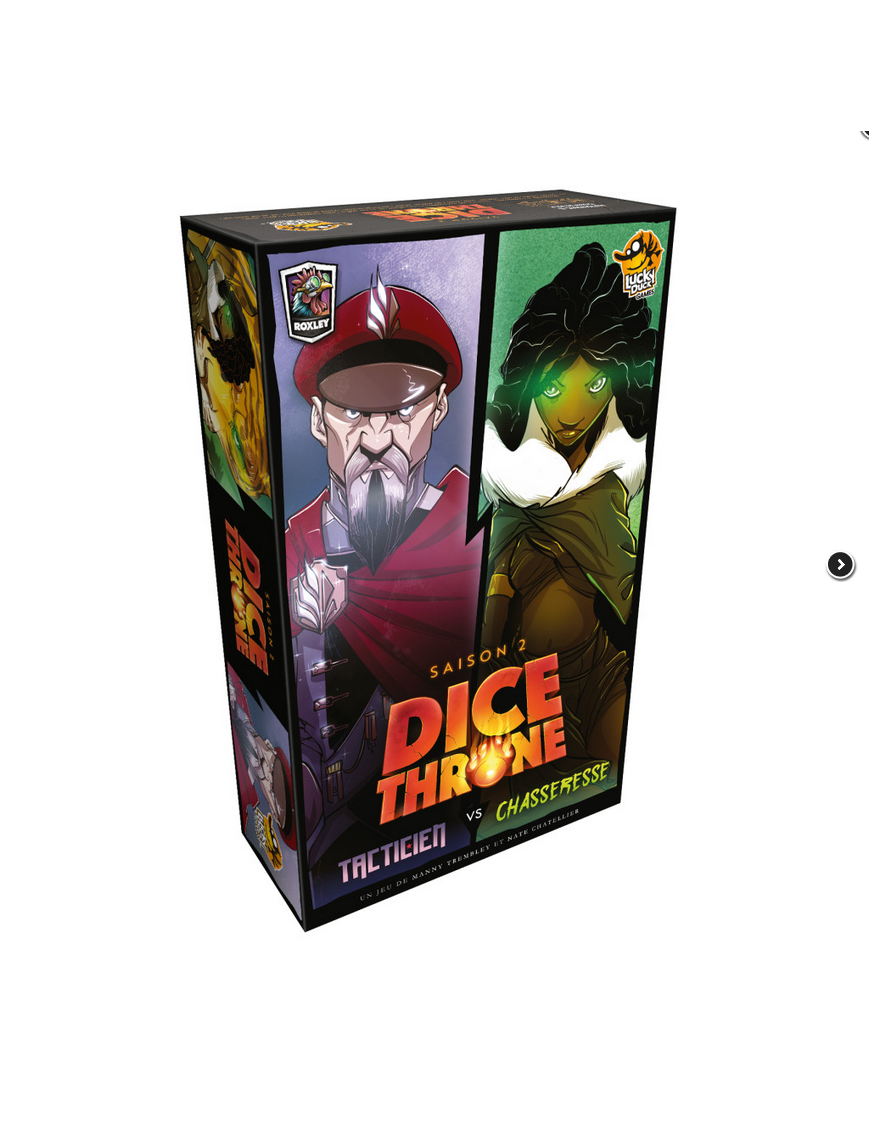 Dice Throne S2 Tacticien vs Chasseresse Fr Lucky duck games