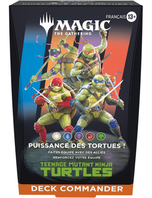 Puissance des Tortues Magic Teenage Mutant Ninja Turtles Deck Commander FR MTG
