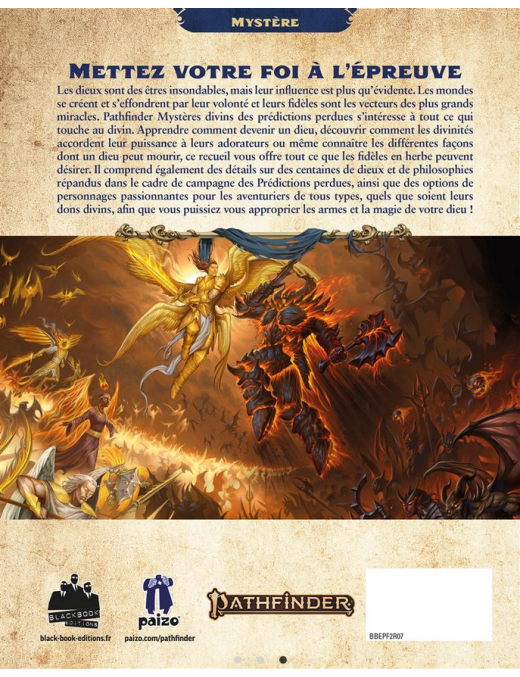 Pathfinder 2 : Mystères divins FR Black Book Editions
