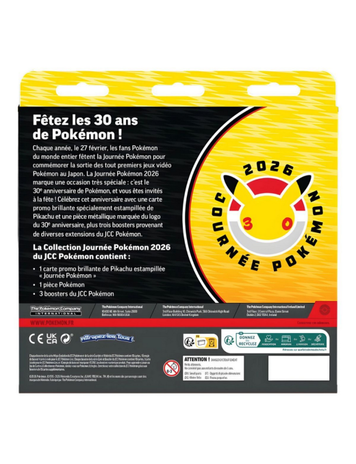 Pokemon Coffret Day 2026 Collection 30th Anniversary Pikachu FR