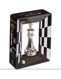 Casse-Tête Huzzle Chess King Silver difficulté 3 HANAMAYA