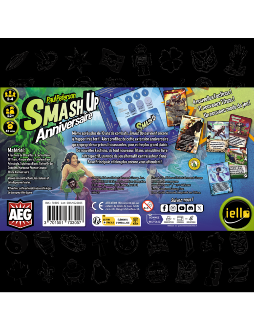 Smash UP Extension Anniversaire s FR JEU Iello AEG