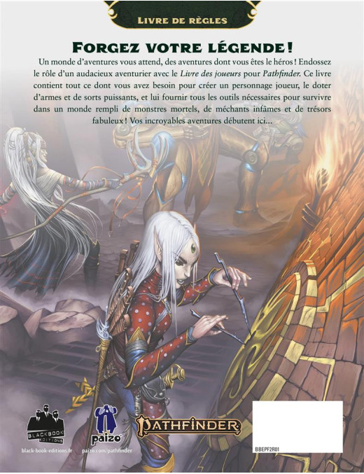 Pathfinder 2 eme edition : Livre des joueurs FR Black Book Editions