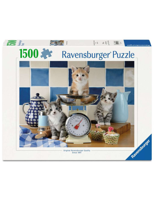 Puzzle 1500 p Chatons dans la cuisine FR Ravensburger