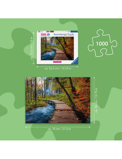 Puzzle 1000 p Chemin boisé d'automne FR Ravensburger