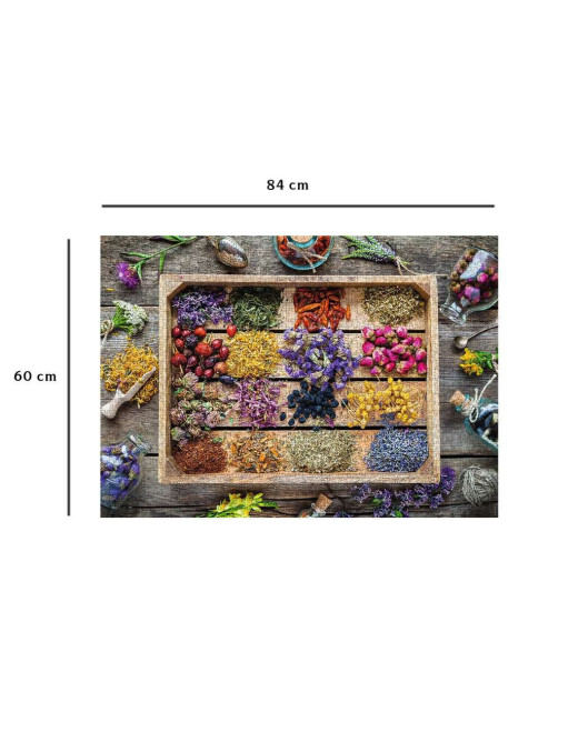 Puzzle 1500 p Les plantes medicinales FR Nathan