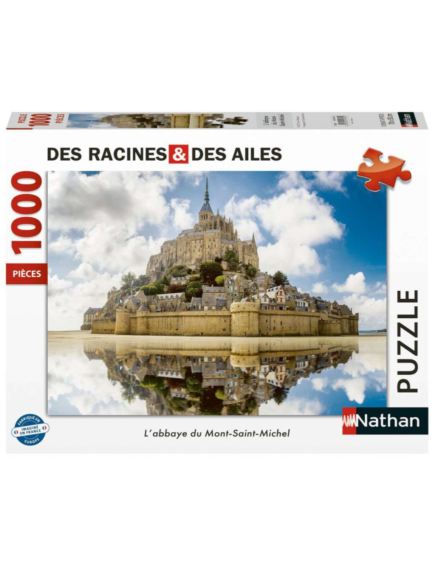 Puzzle 1000 p L'abbaye du Mont-Saint-Michel FR Nathan