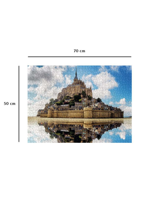 Puzzle 1000 p L'abbaye du Mont-Saint-Michel FR Nathan
