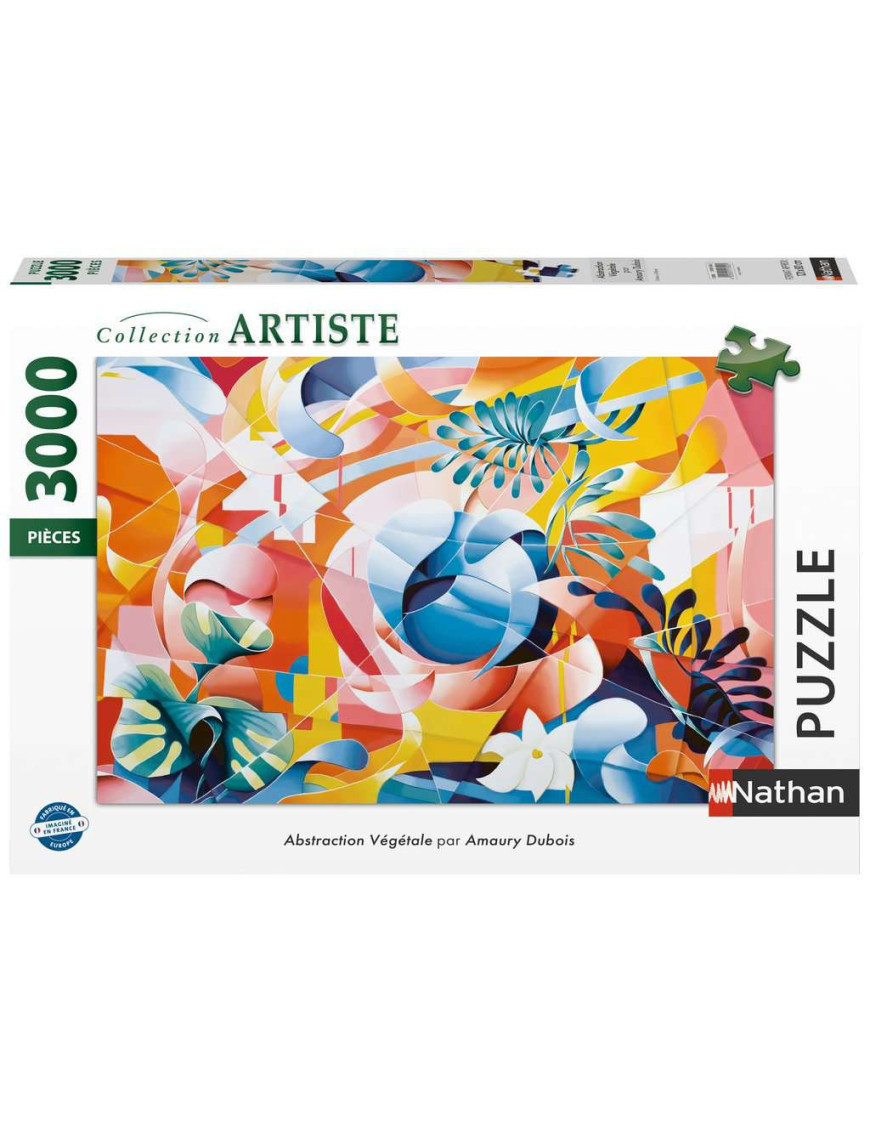 Puzzle 3000 p Abstraction vegetale Amaury Dubois FR Nathan