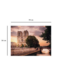 Puzzle 1000 p Notre-Dame de Paris au crépuscule FR Nathan