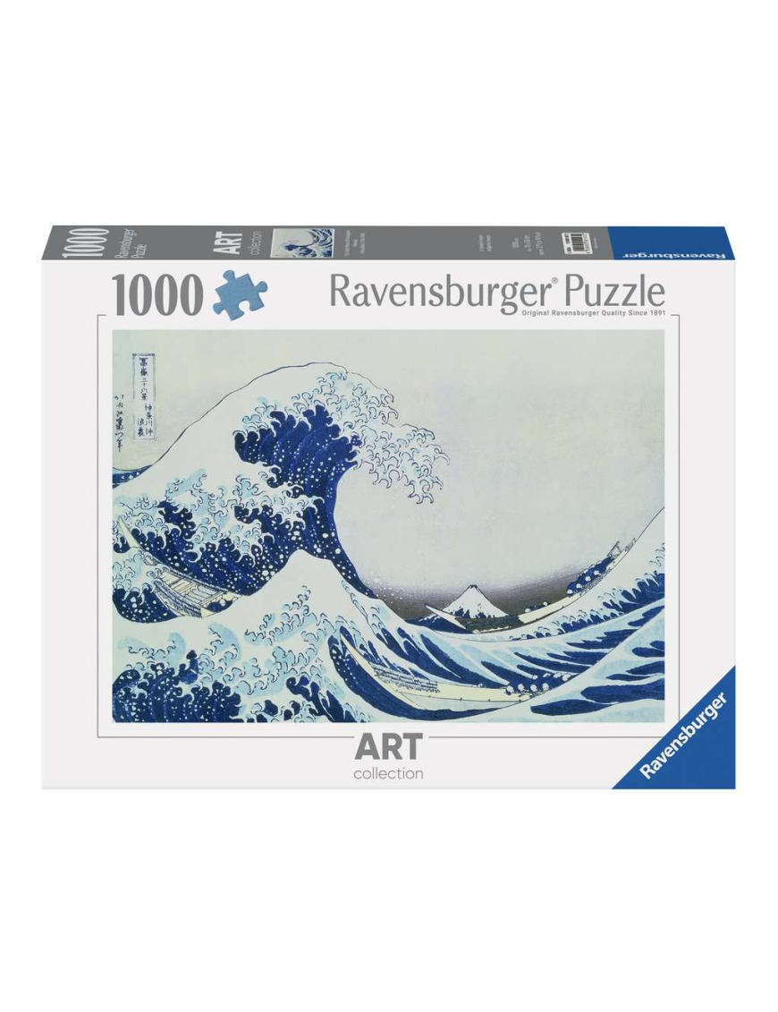 Puzzle 1000 p La Grande vague de Kanagawa / Hokusai FR Ravensburger