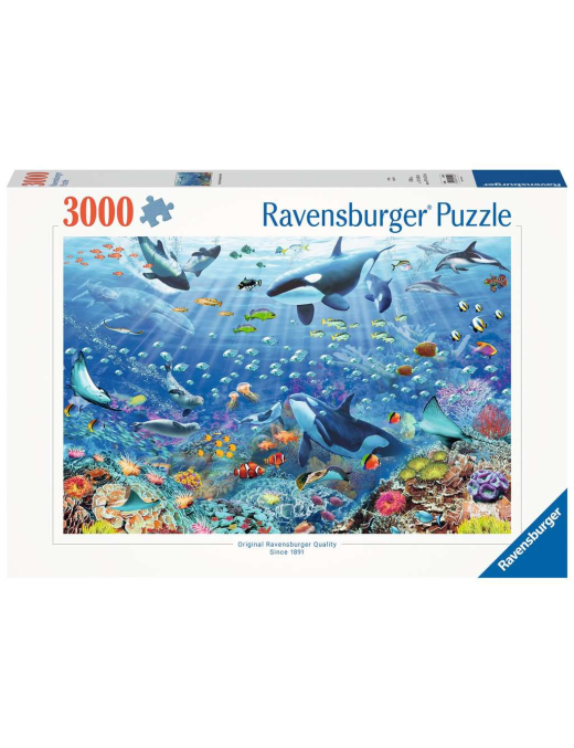 Puzzle 3000 p Monde sous-marin coloré FR Ravensburger