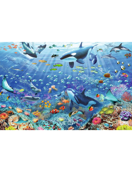 Puzzle 3000 p Monde sous-marin coloré FR Ravensburger