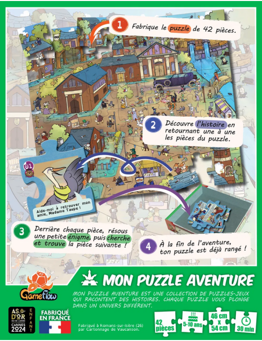 Mon Puzzle Aventure : Petits Detectives FR Game Flow