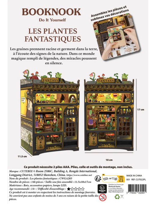Maquette Booknook Les Plantes Fantastiques FR CuteBee
