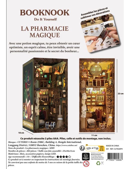 Maquette Booknook La Pharmacie Magique FR CuteBee