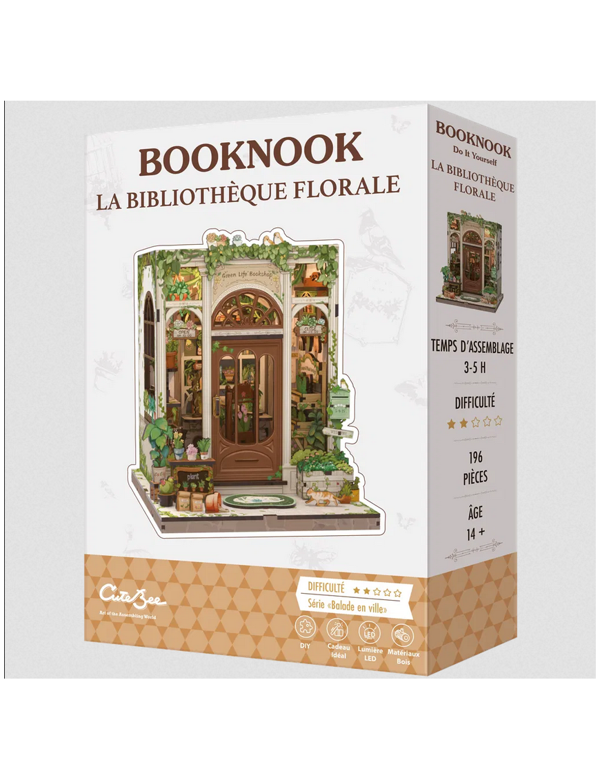 Maquette Booknook La Bibliothèque Florale FR CuteBee