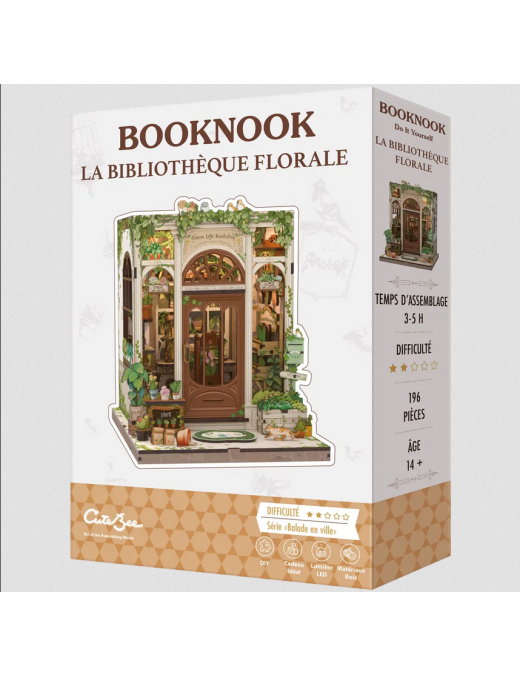 Maquette Booknook La Bibliothèque Florale FR CuteBee